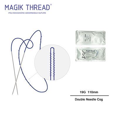 Double Needle 4-1 Cog 19G PDO Thread